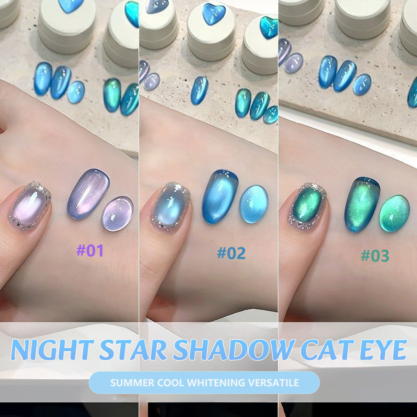Nail Art Trend 2026 - MIANEL Midnight Starry Sea Cat Eye