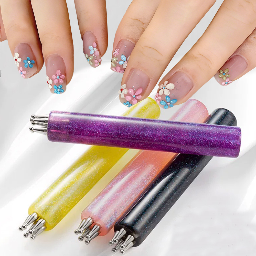 Nail Art One Stroke - 1Pcs 5-Petal Flower Nail Art Dotting