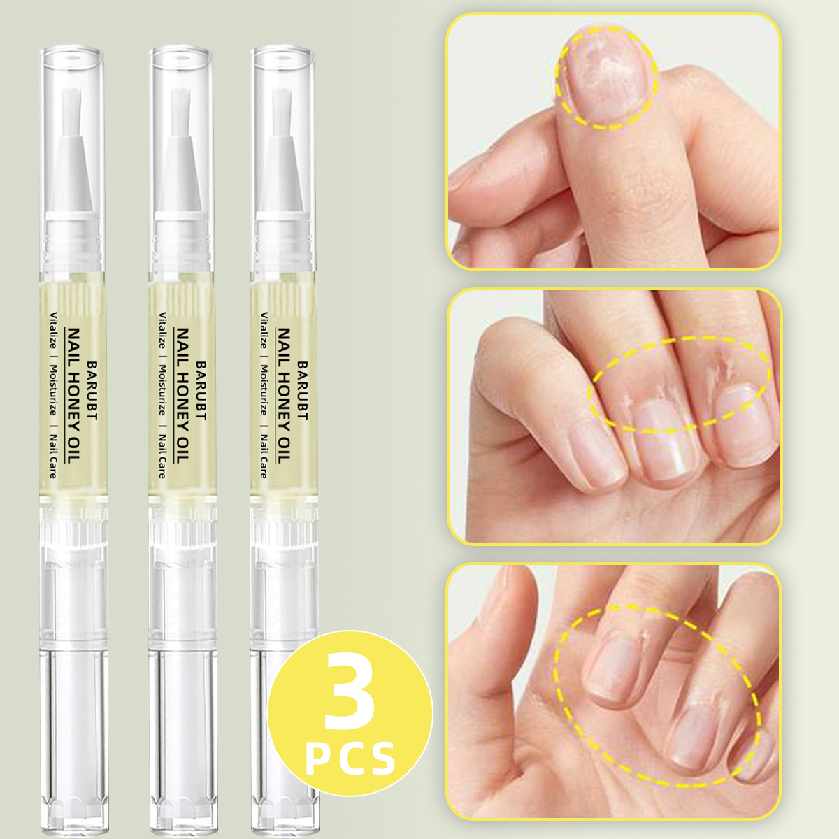 Cuticle Oil Pen - 3PCS BARUBT nail nutrition armor oil