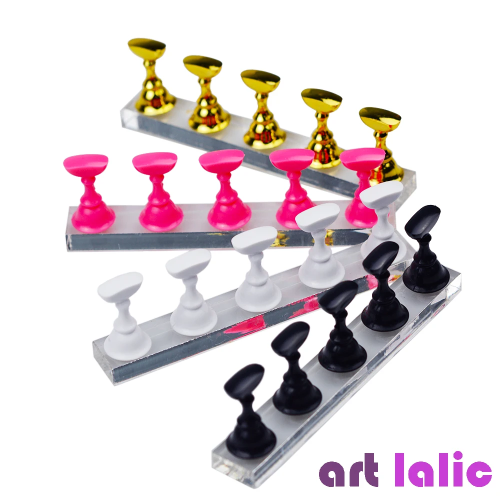 Nail Art Quotes - 5Pcs Nail Art Practice Display Stand