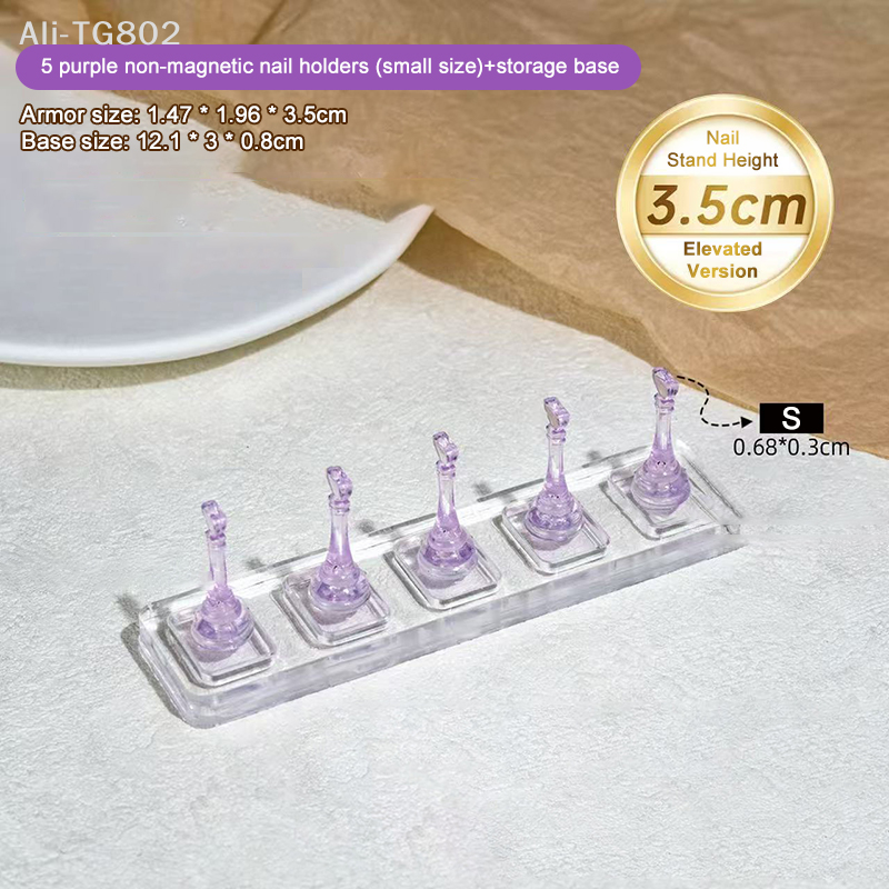 Nail Art Quotes - 5 Grid Acrylic Nail Stand Non-Magnetic