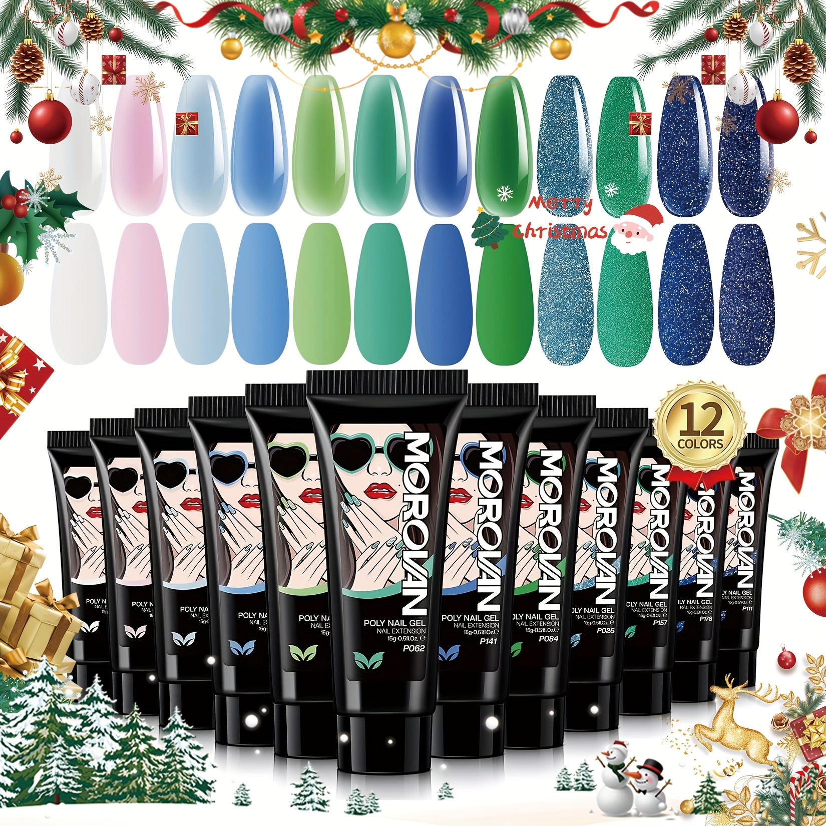 Polygel Nail Kit - Morovan Poly Nail Gel Kit: Poly