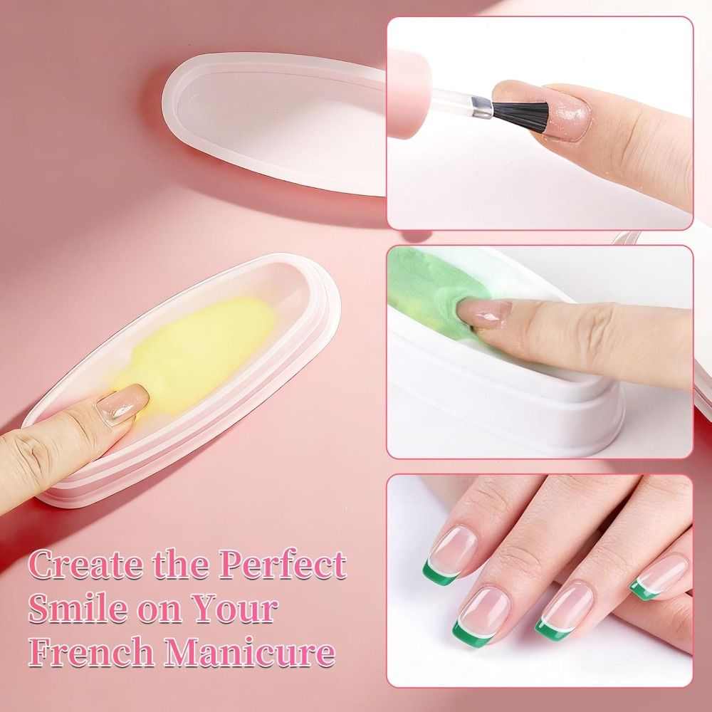 Nail Art French - Portable Nai Art Nail Dip Container