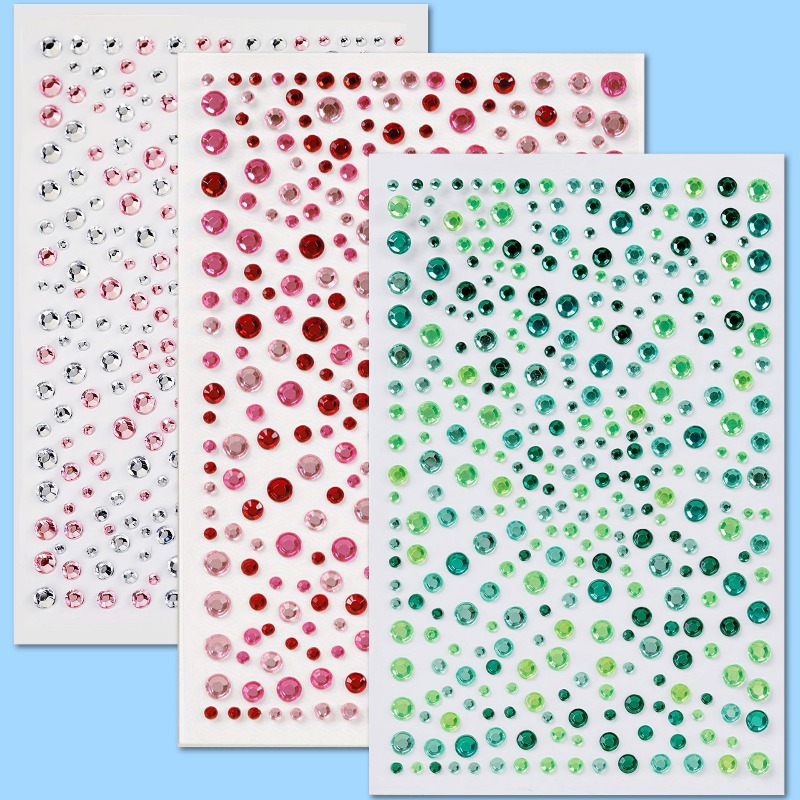 Multicolor Acrylic 3D Gem Stic - Rhinestone Nail Gem 리뷰 및 가격