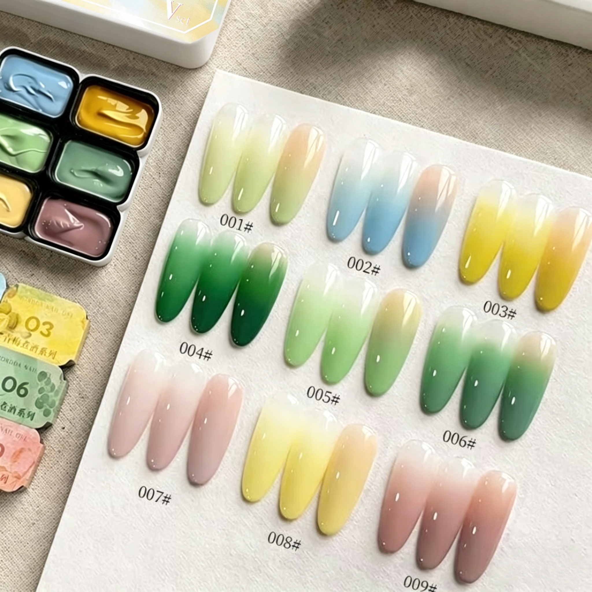 9-color solid nail polish,Bean - Nail Art Yellow 리뷰 및 가격