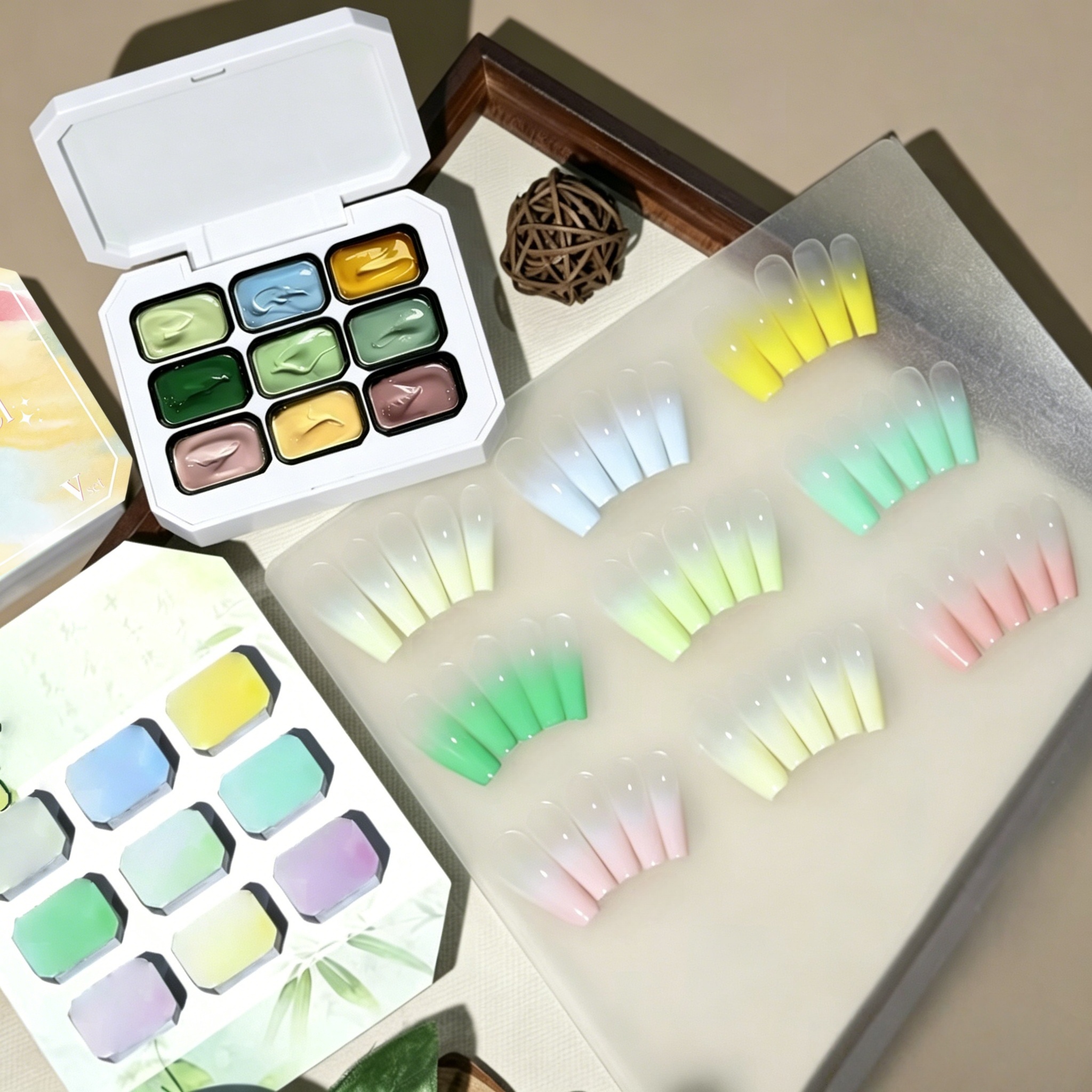 9-color solid nail polish,Bean - Nail Art Yellow 리뷰 및 가격