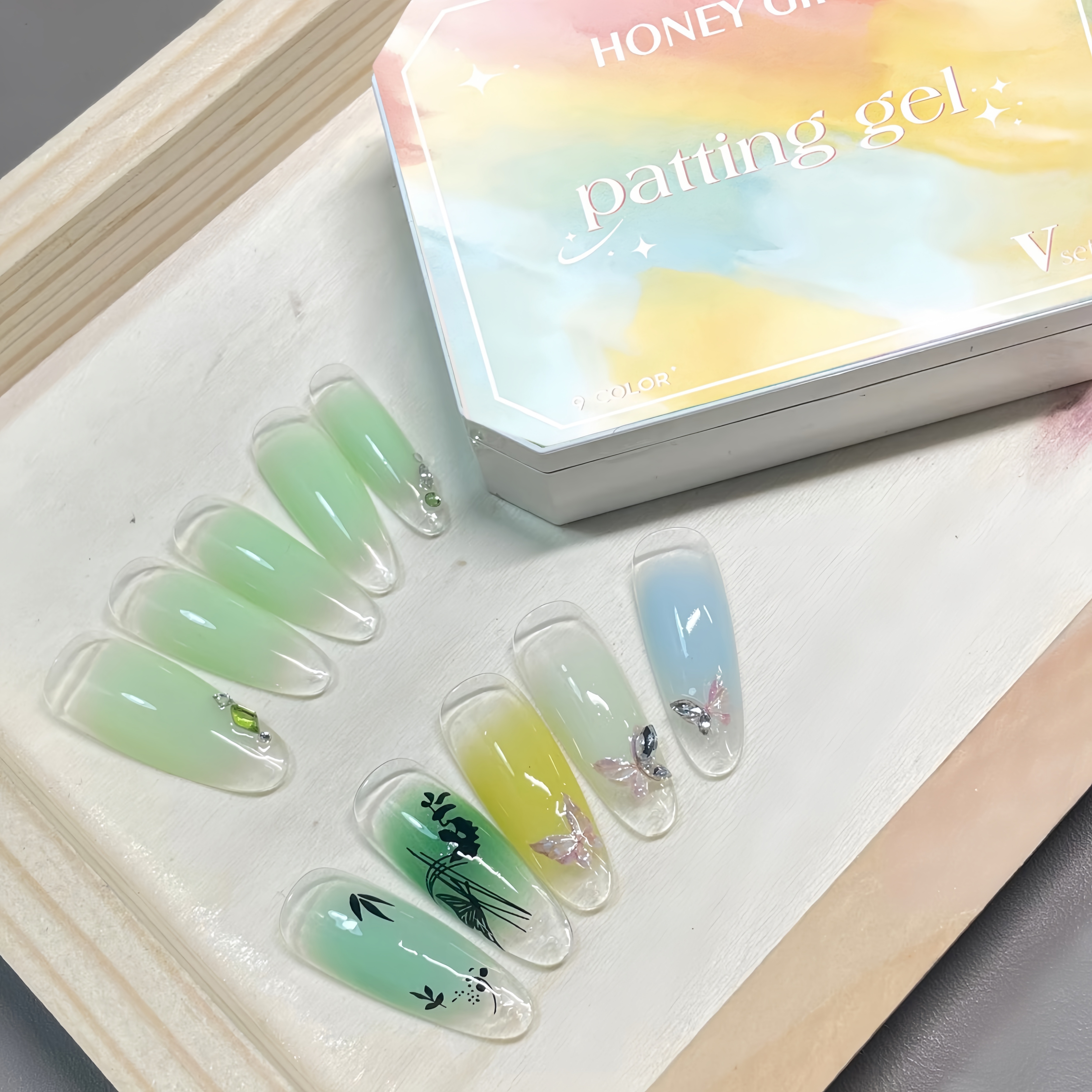 9-color solid nail polish,Bean - Nail Art Yellow 리뷰 및 가격
