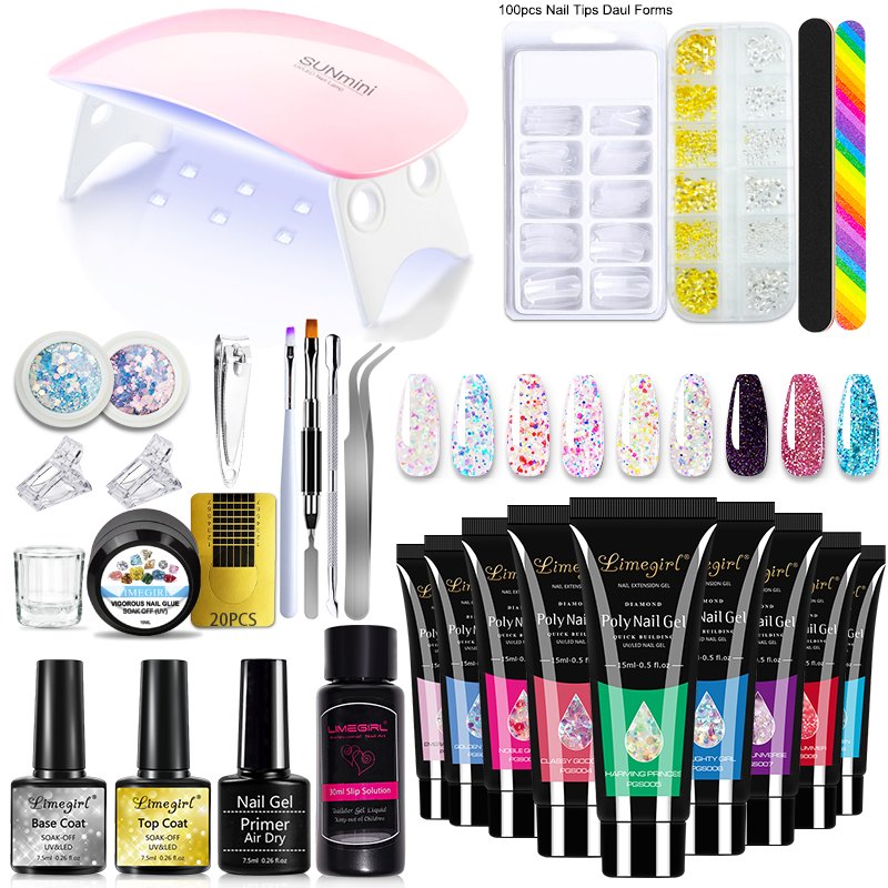 LIMEGIRL Poly Nail Gel Set Wit - Polygel Nail Kit 리뷰 및 가격