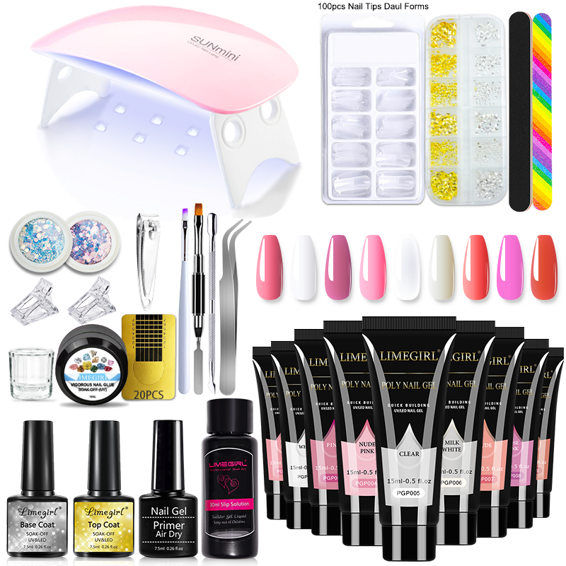 LIMEGIRL Poly Nail Gel Set Wit - Polygel Nail Kit 리뷰 및 가격