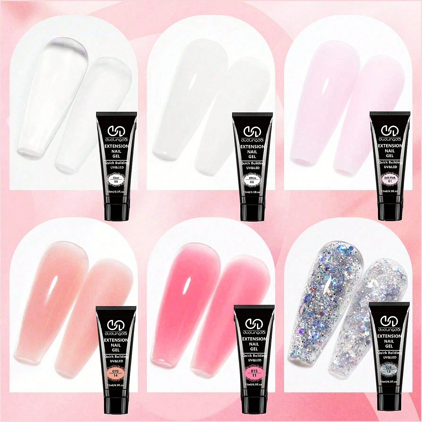 6 Colors Poly Extension Gel Na - Polygel Nail Kit 리뷰 및 가격