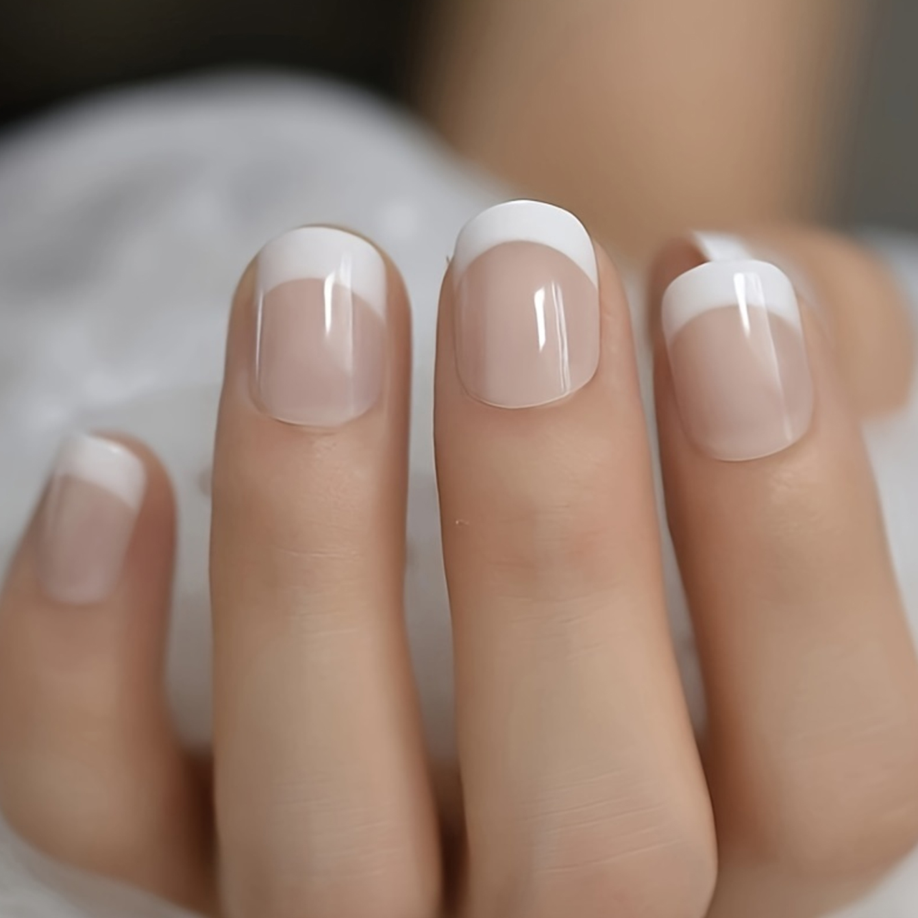 24PCS French white border shor - Nail Art French 리뷰 및 가격
