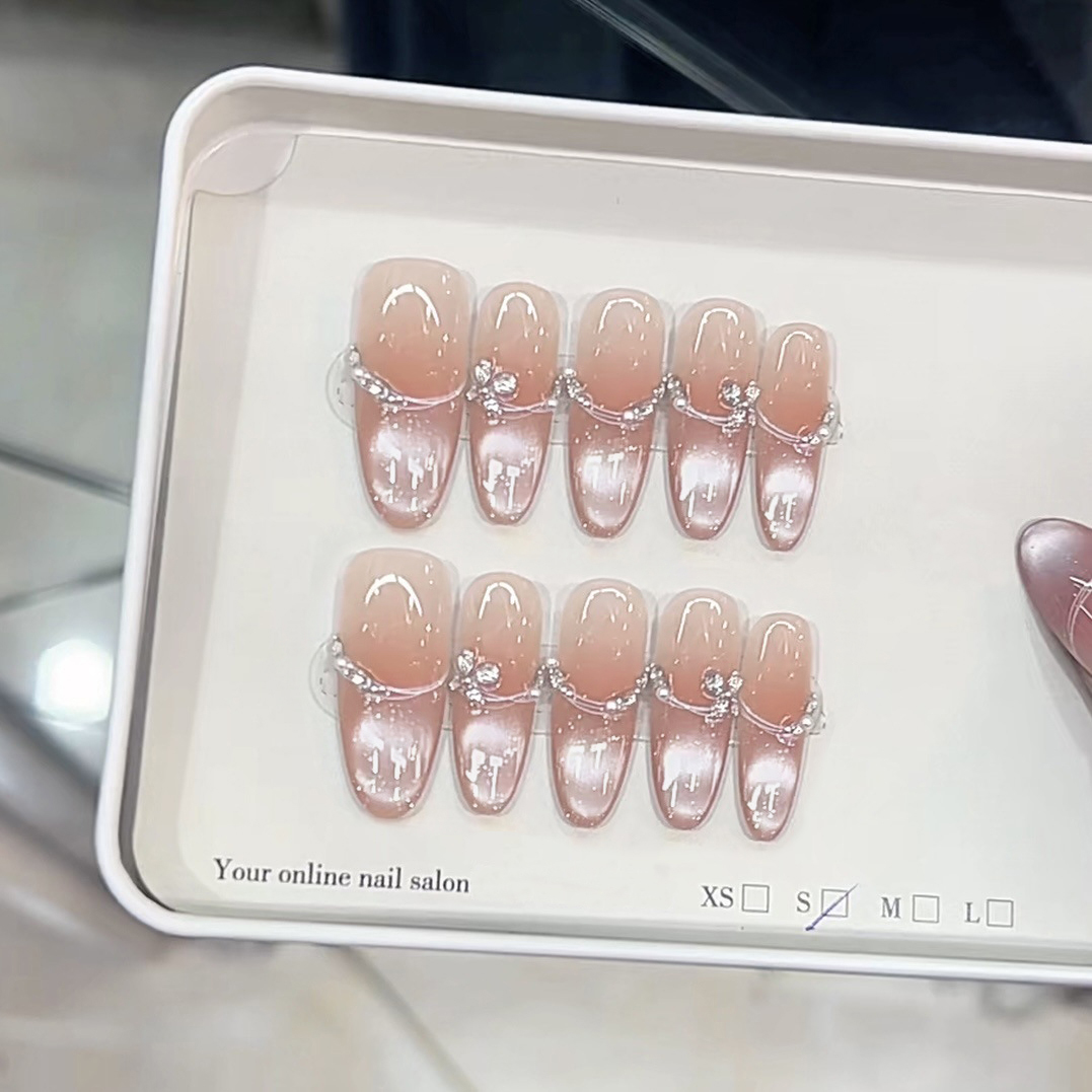 10pcs/bag Long Oval Handmade P - Nail Art Oval 리뷰 및 가격