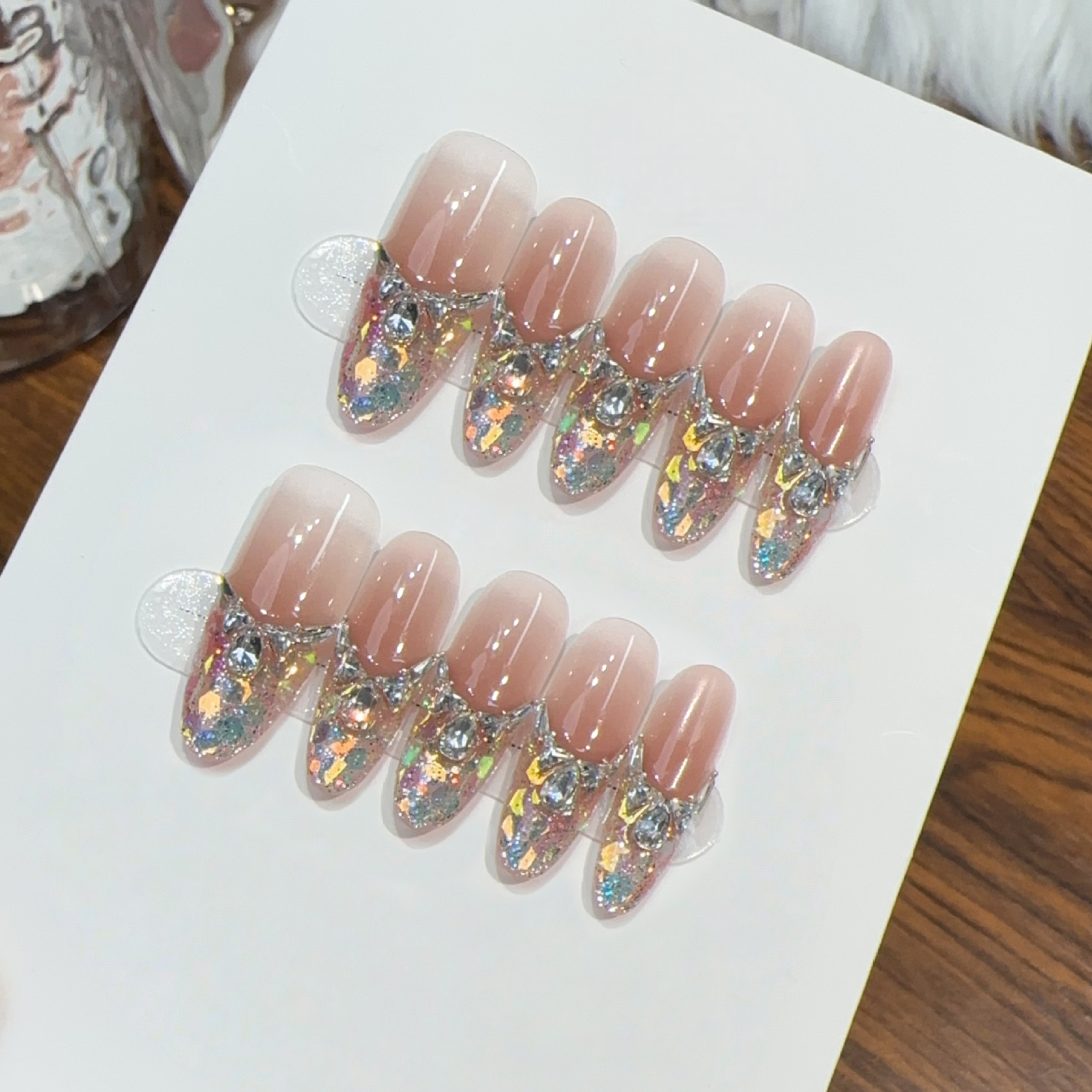 10pcs/bag Long Oval Handmade P - Nail Art Oval 리뷰 및 가격