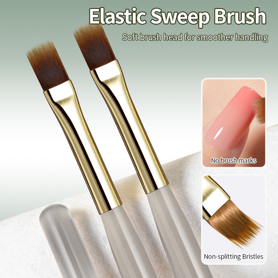 2 nail brushes Elastic sweepin - Nail Art One Stroke 리뷰 및 가격