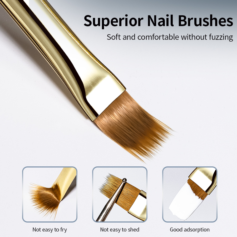 2 nail brushes Elastic sweepin - Nail Art One Stroke 리뷰 및 가격