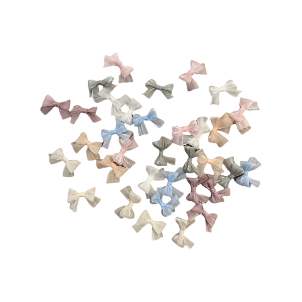 10Pcs Colorful Bow Pearlescent - Nail Art French 리뷰 및 가격