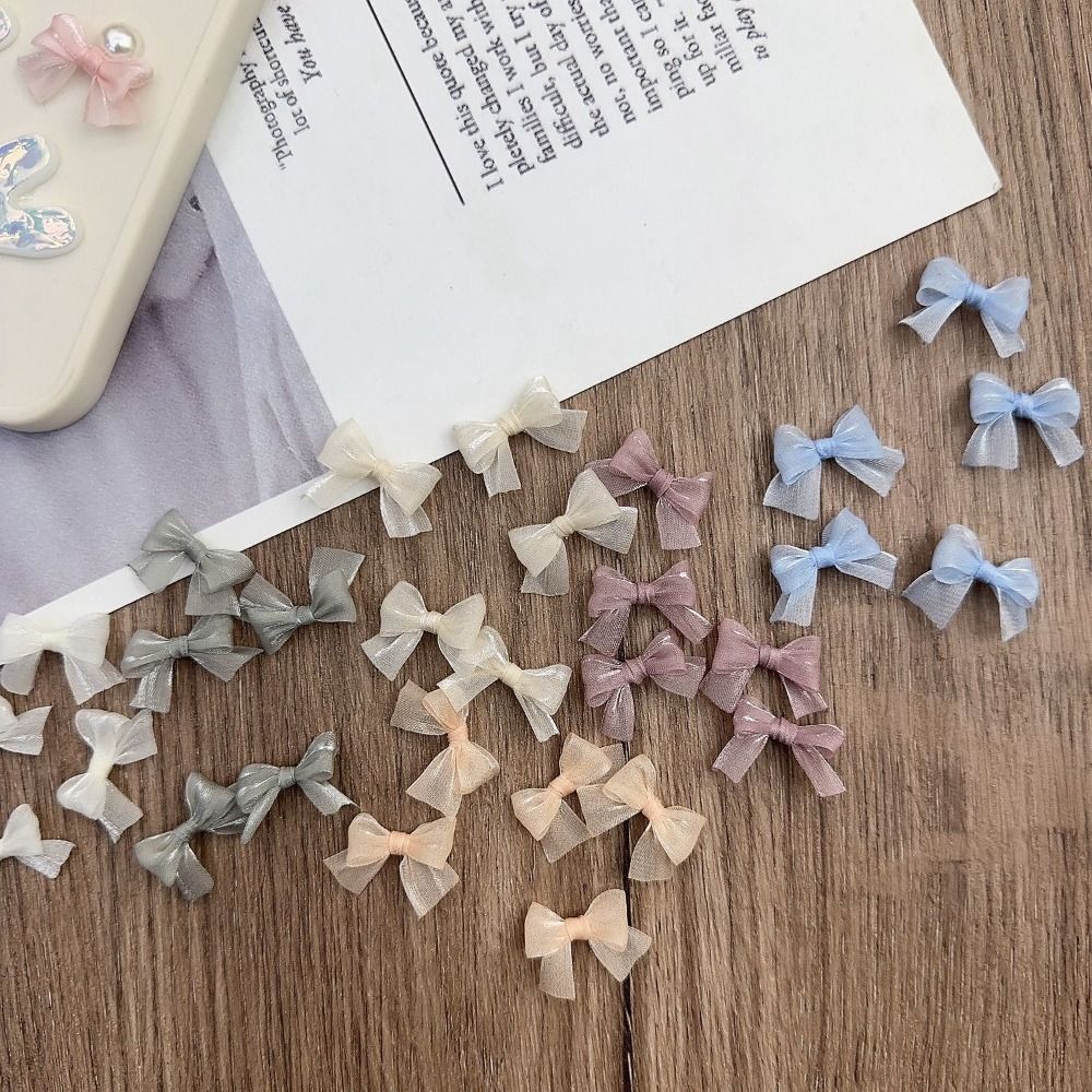 10Pcs Colorful Bow Pearlescent - Nail Art French 리뷰 및 가격