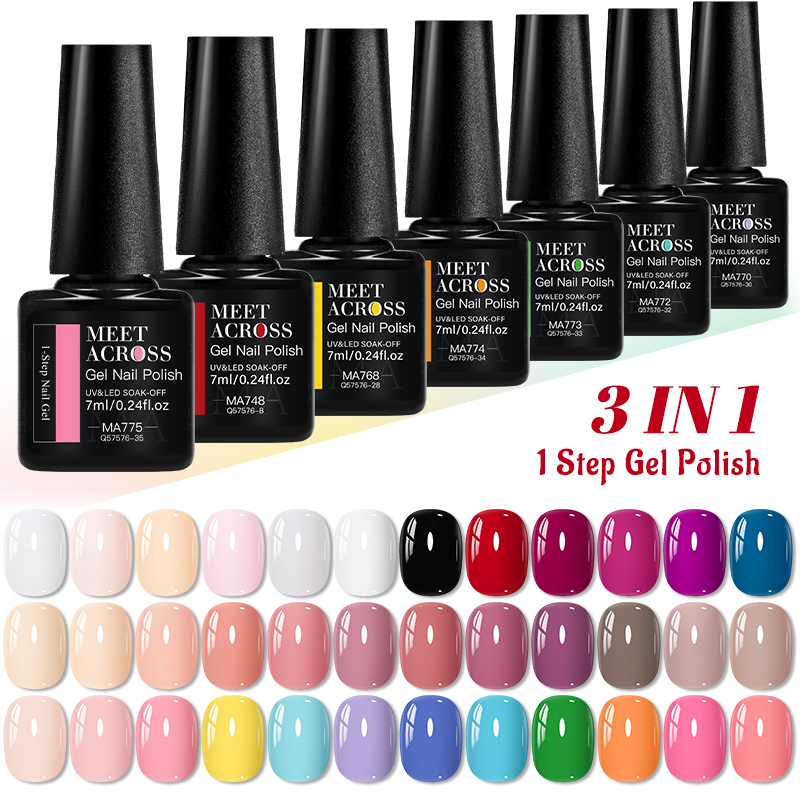 1-step Gel Polish 3 IN 1 Gel N - Nail Art One Stroke 리뷰 및 가격