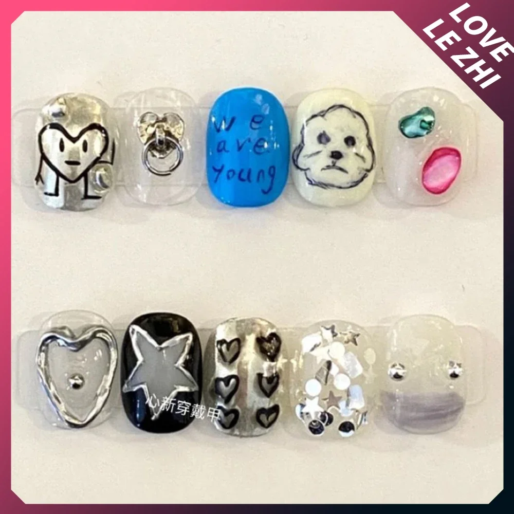 10Pcs Diy Creativity Funny Mas - Nail Art Quotes 리뷰 및 가격