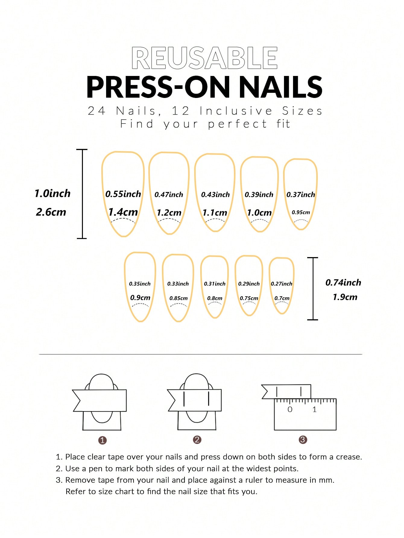 French Sakura Press On Nails 2 - Nail Art French 리뷰 및 가격