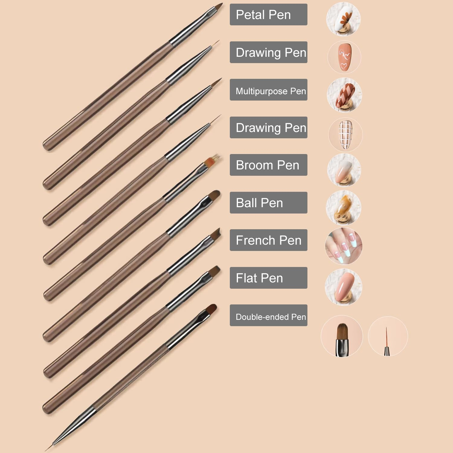 LINMANDA 9Pcs Nail Brush Liner - Nail Art Quotes 리뷰 및 가격