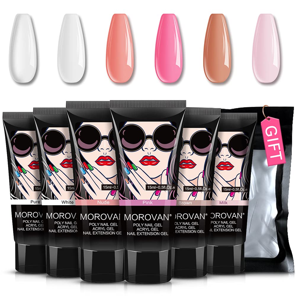Poly Nail Gel Kit -6 Colors 0. - Polygel Nail Kit 리뷰 및 가격