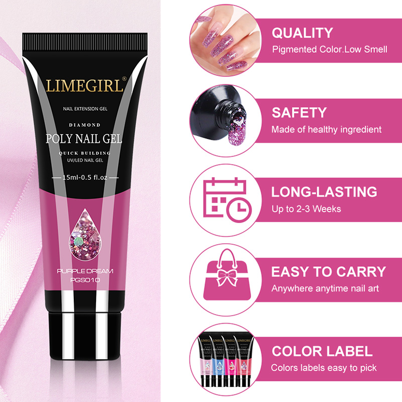 15ml Nail Gel Kit For Quick Ex - Polygel Nail Kit 리뷰 및 가격