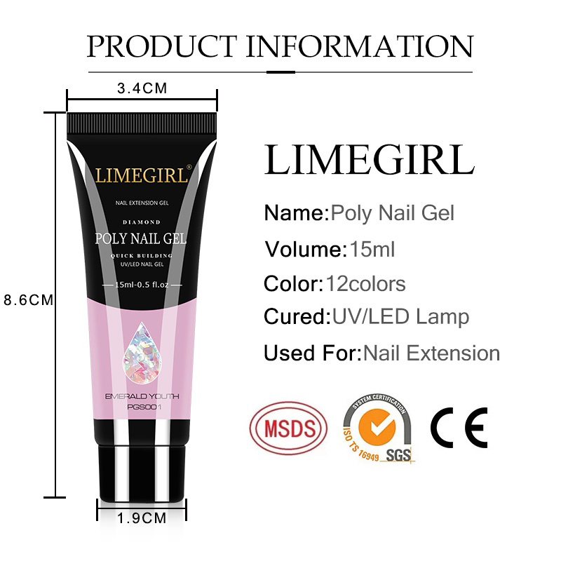 15ml Nail Gel Kit For Quick Ex - Polygel Nail Kit 리뷰 및 가격