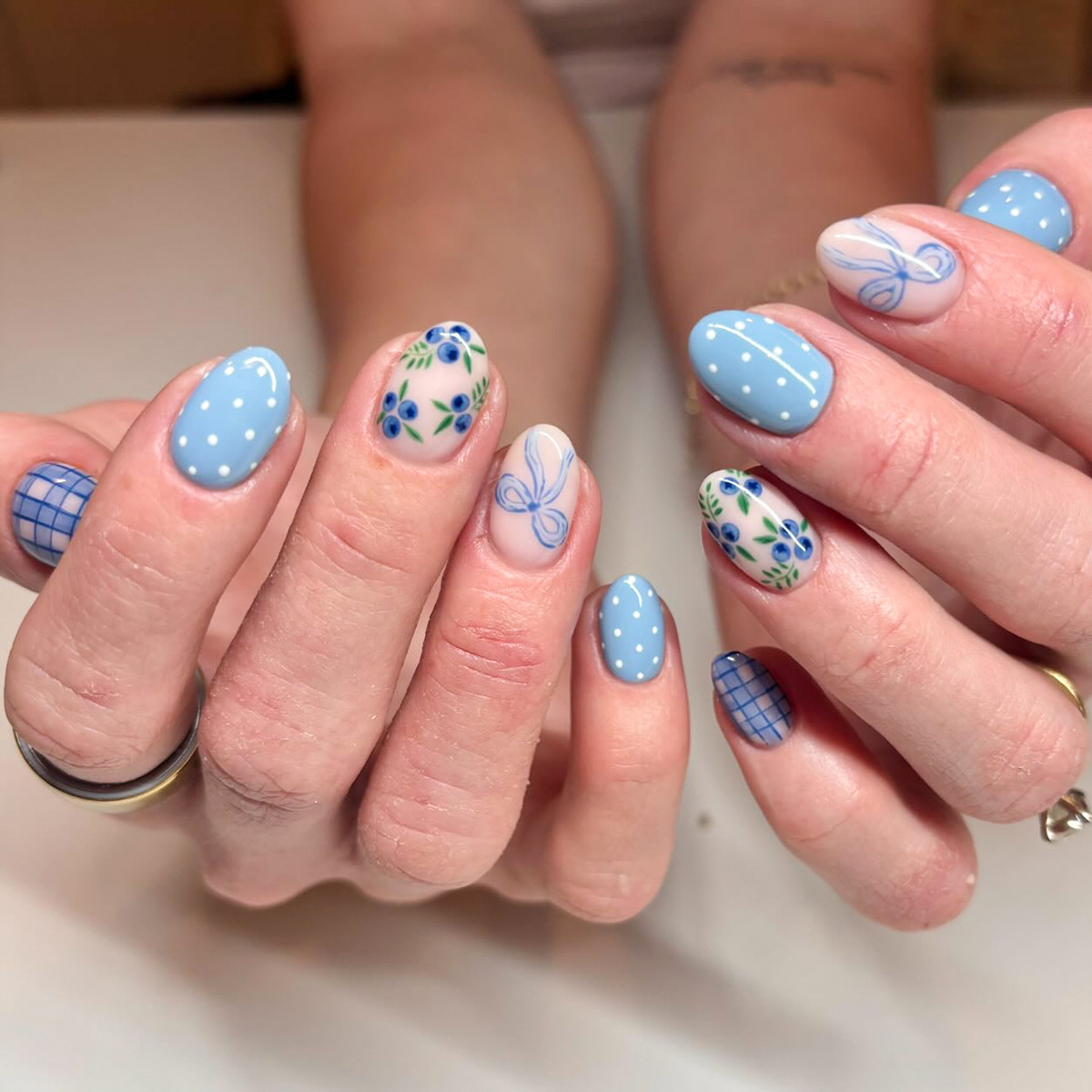 24pcs Short Almond Press on Na - Nail Art Oval 리뷰 및 가격