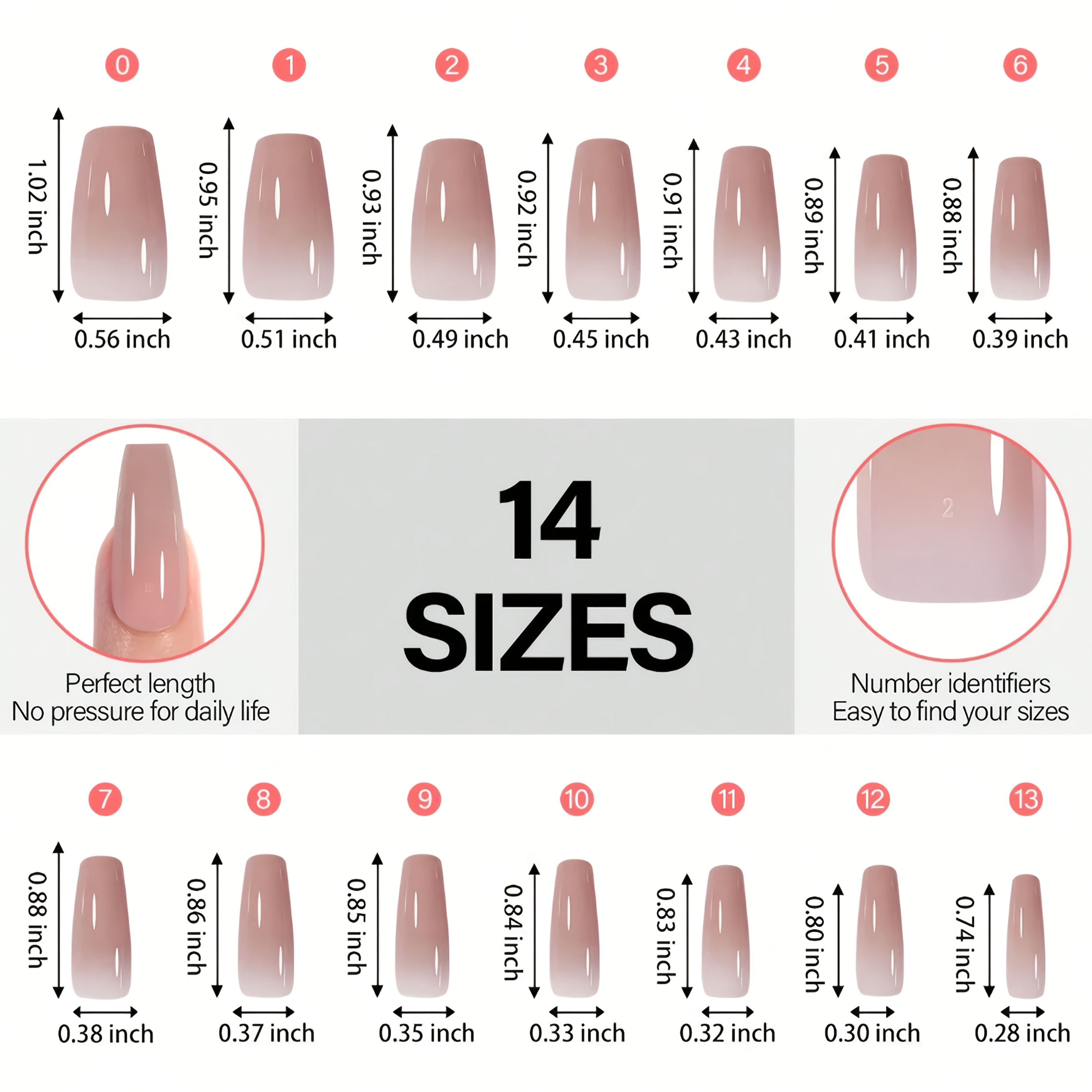 112pcs/140pcs1Box 5-color shor - Nail Art Oval 리뷰 및 가격
