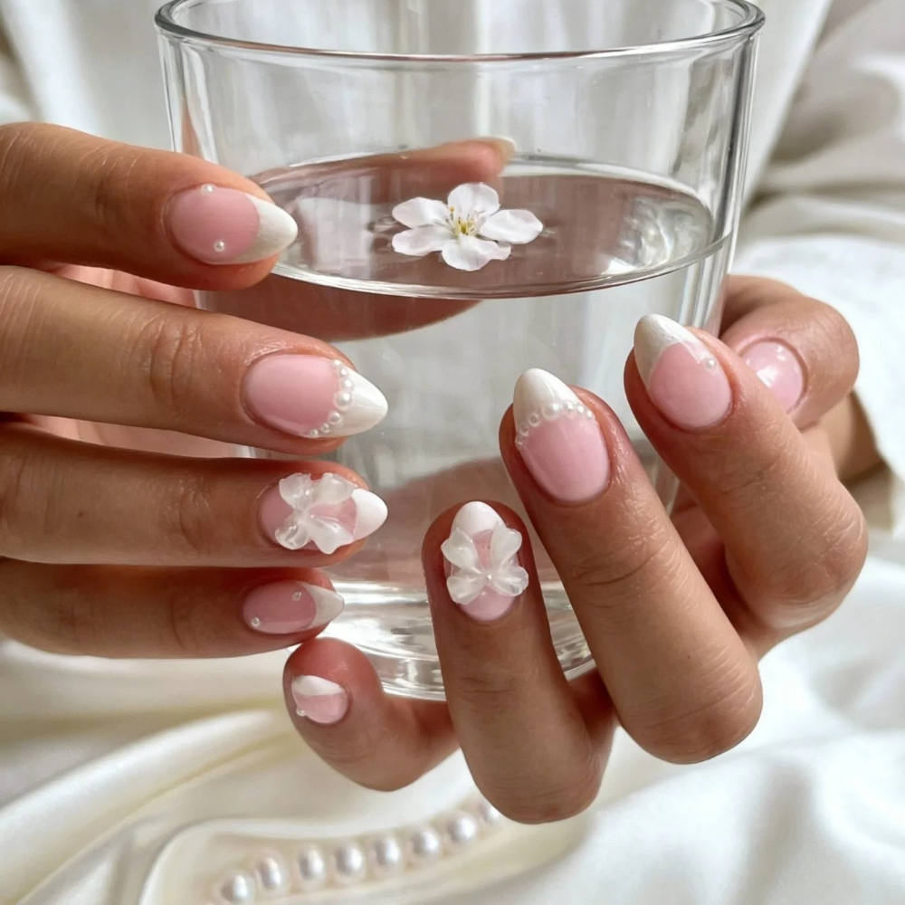 24pcs Short Oval White French  - Nail Art Oval 리뷰 및 가격