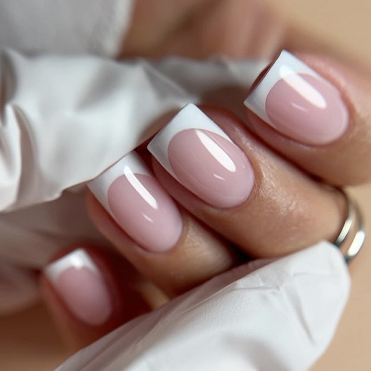 24Pcs Short Square Handmade Pr - Nail Art French 리뷰 및 가격