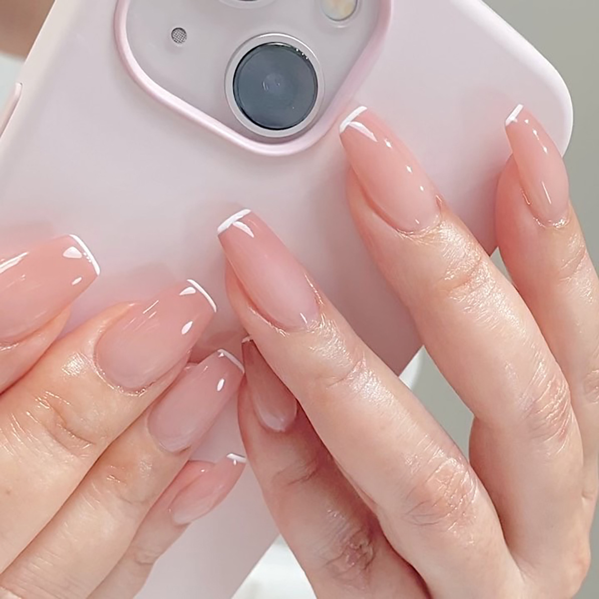 24Pcs Short Square Handmade Pr - Nail Art French 리뷰 및 가격