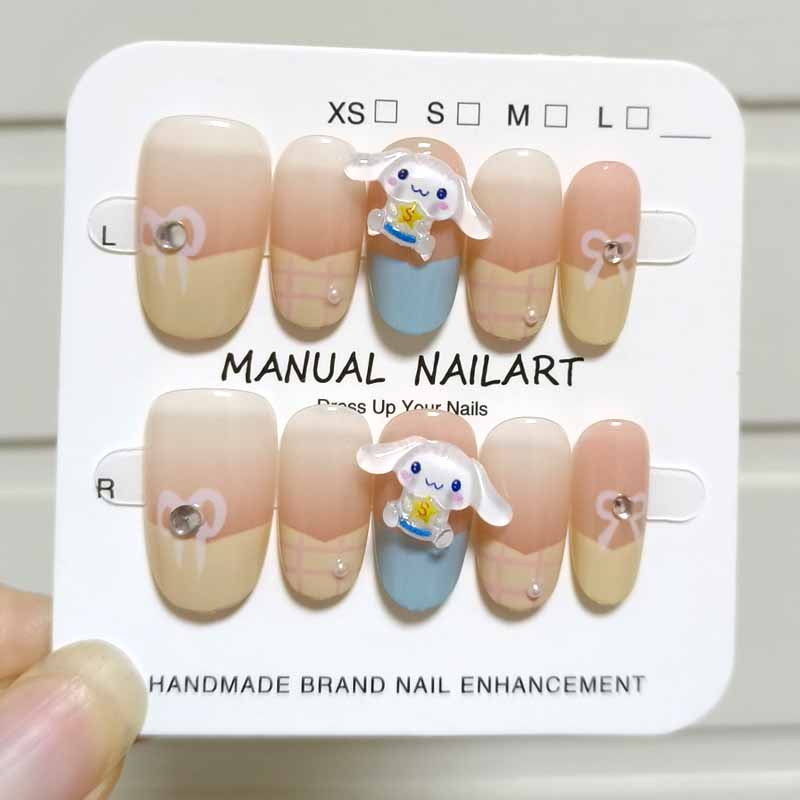 10Pcs Women Fashion Kawaii Hel - Nail Art Oval 리뷰 및 가격
