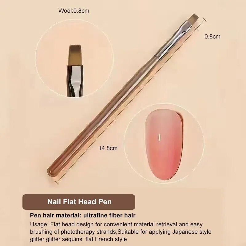 9PCS UV Gel Nail Brush Liner D - Nail Art Quotes 리뷰 및 가격