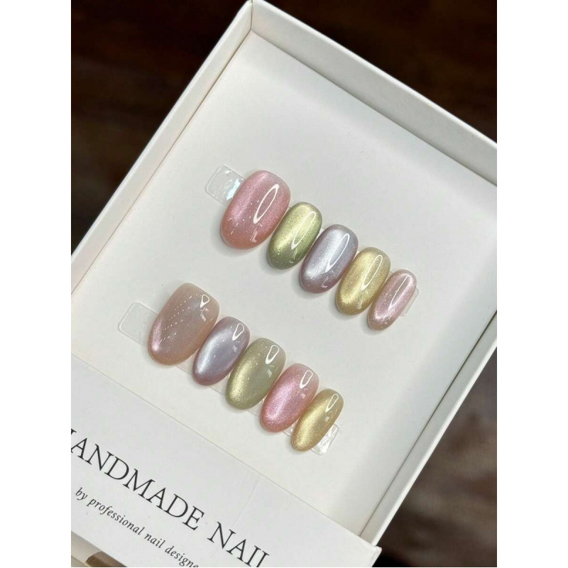 10pchort Oval Handmade Cat Eye - Nail Art Oval 리뷰 및 가격