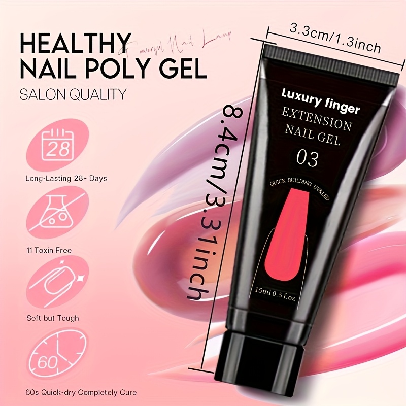 Poly Nail Gel Set, 12 Colors C - Polygel Nail Kit 리뷰 및 가격