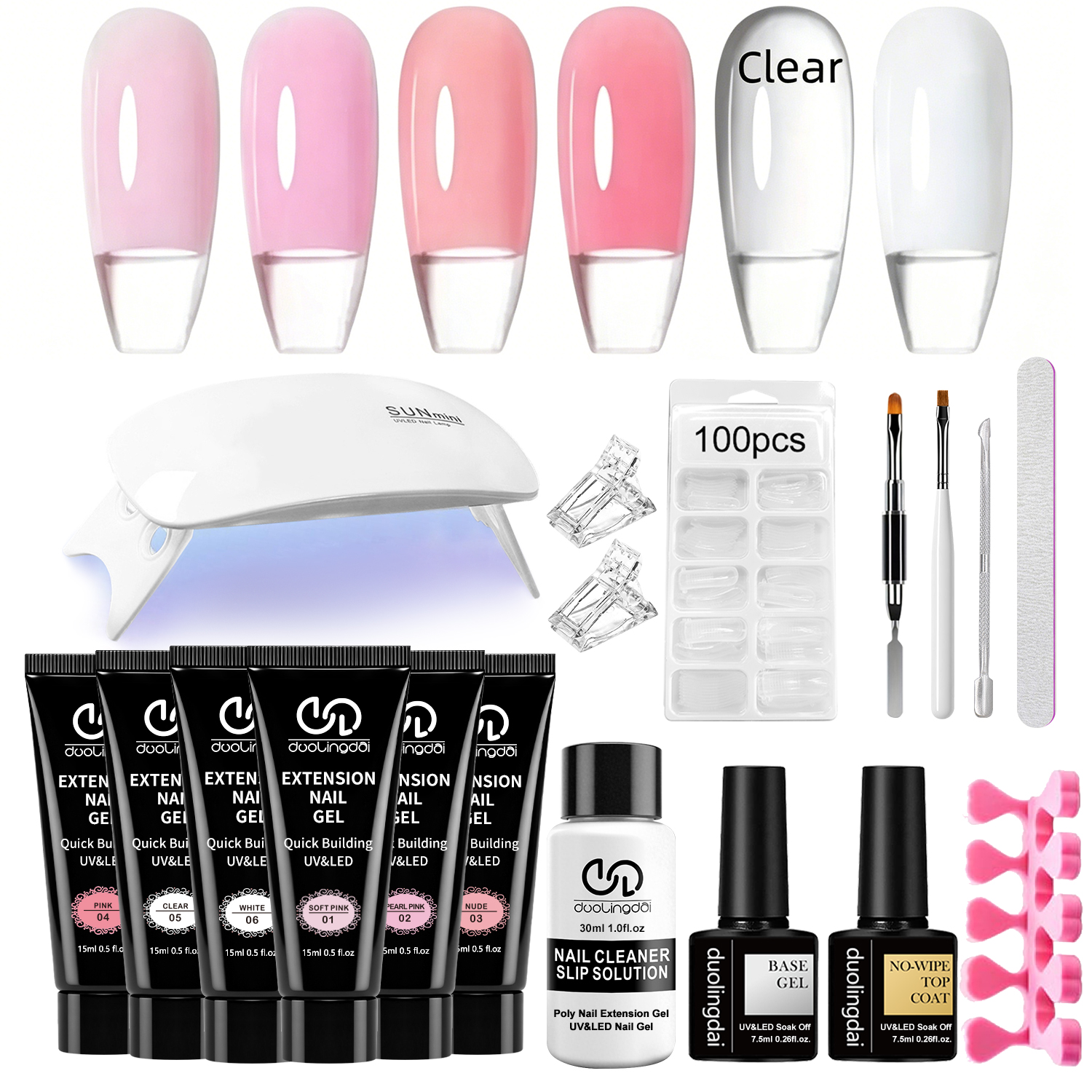 DOULINGDAI Poly Nail Gel Kit:  - Polygel Nail Kit 리뷰 및 가격