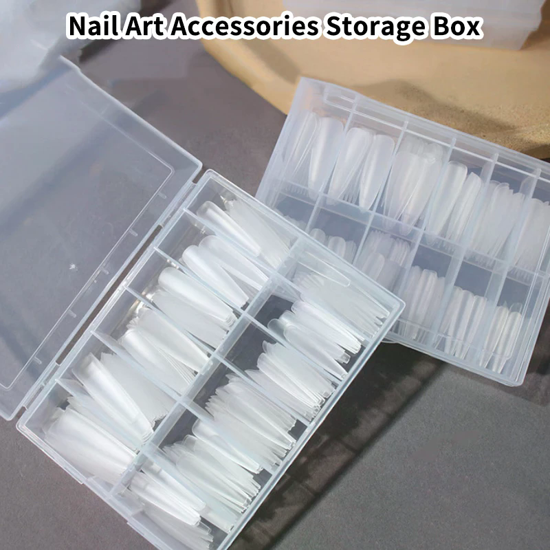 12 Grids Transparent Empty Nai - Rhinestone Nail Gem 리뷰 및 가격