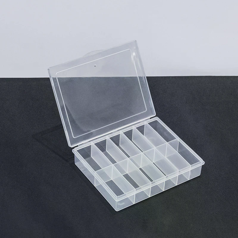 12 Grids Transparent Empty Nai - Rhinestone Nail Gem 리뷰 및 가격