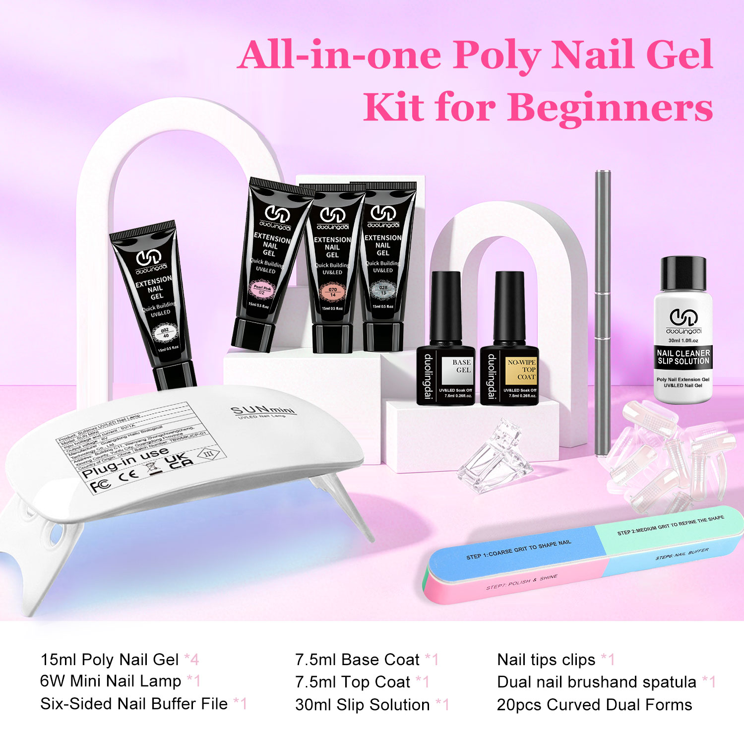 DOULINGDAI Poly Extension Gel  - Polygel Nail Kit 리뷰 및 가격