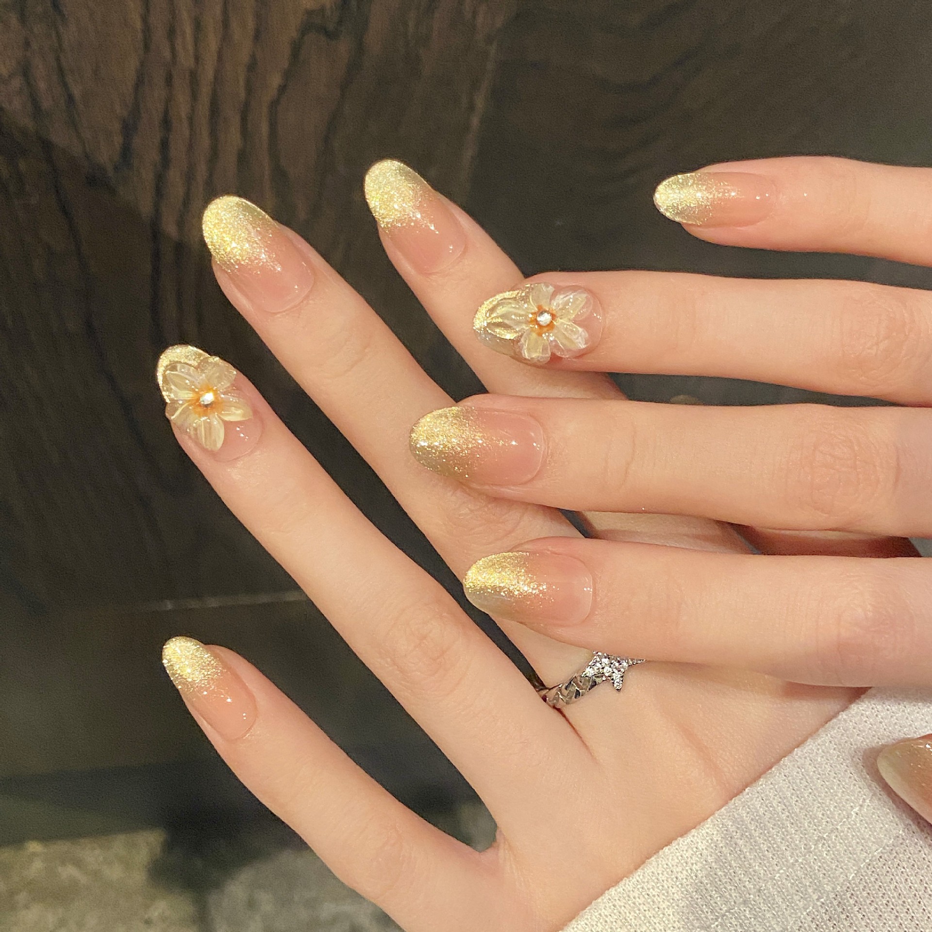 10pcs Handmade Press on Nails  - Nail Art Yellow 리뷰 및 가격