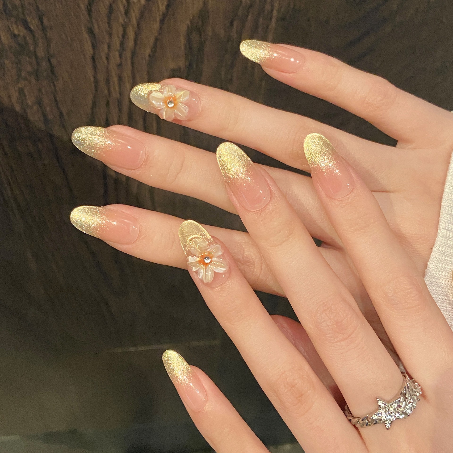 10pcs Handmade Press on Nails  - Nail Art Yellow 리뷰 및 가격