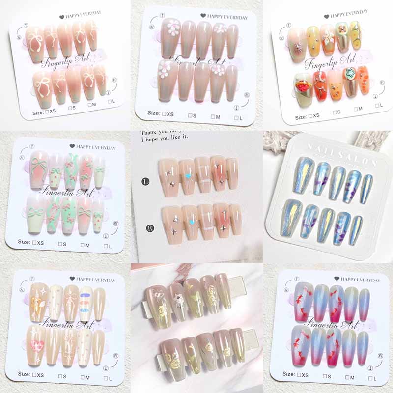 10 Pcs Women French Style High - Nail Art French 리뷰 및 가격