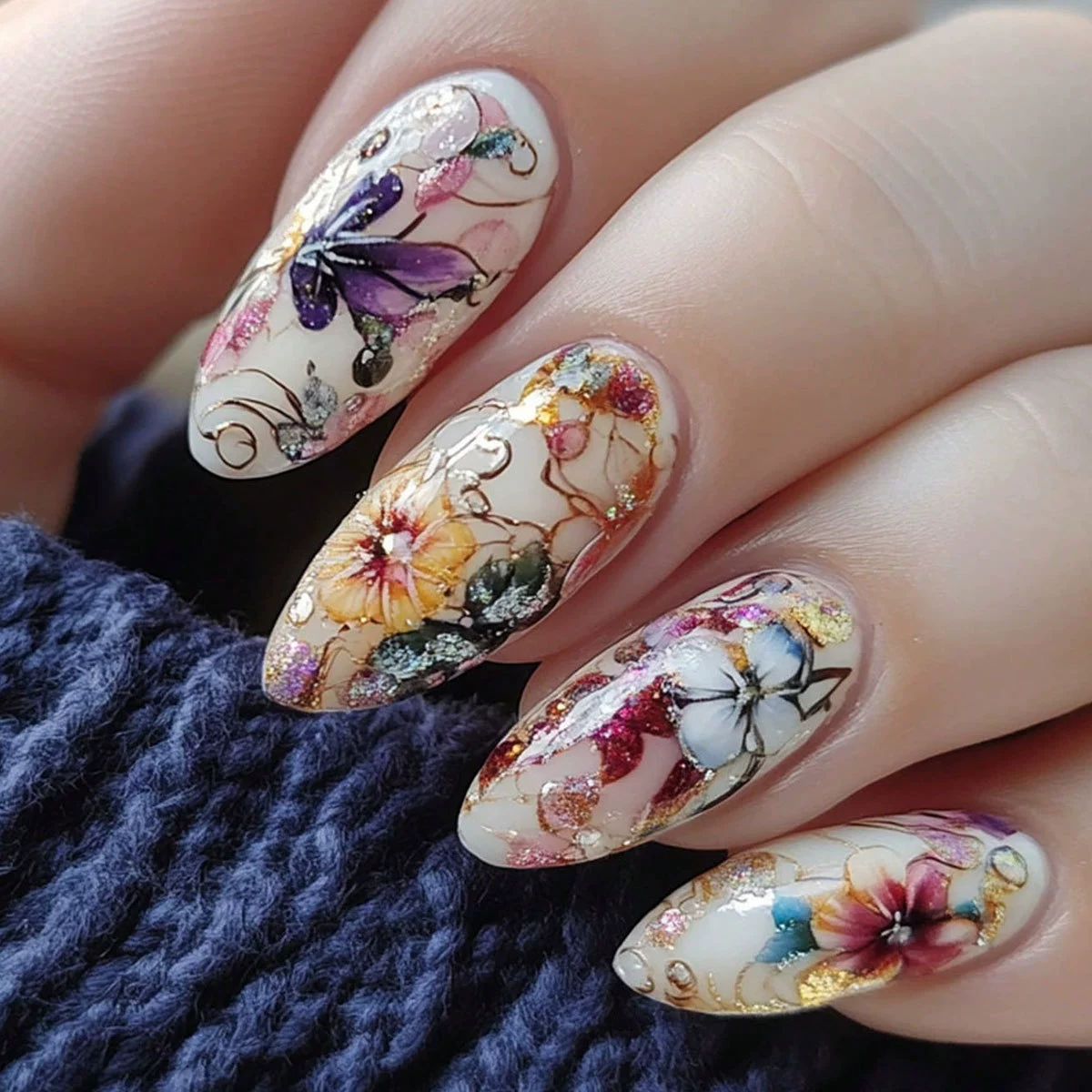 24Pcs Simple Almond Nails Tips - Nail Art Oval 리뷰 및 가격