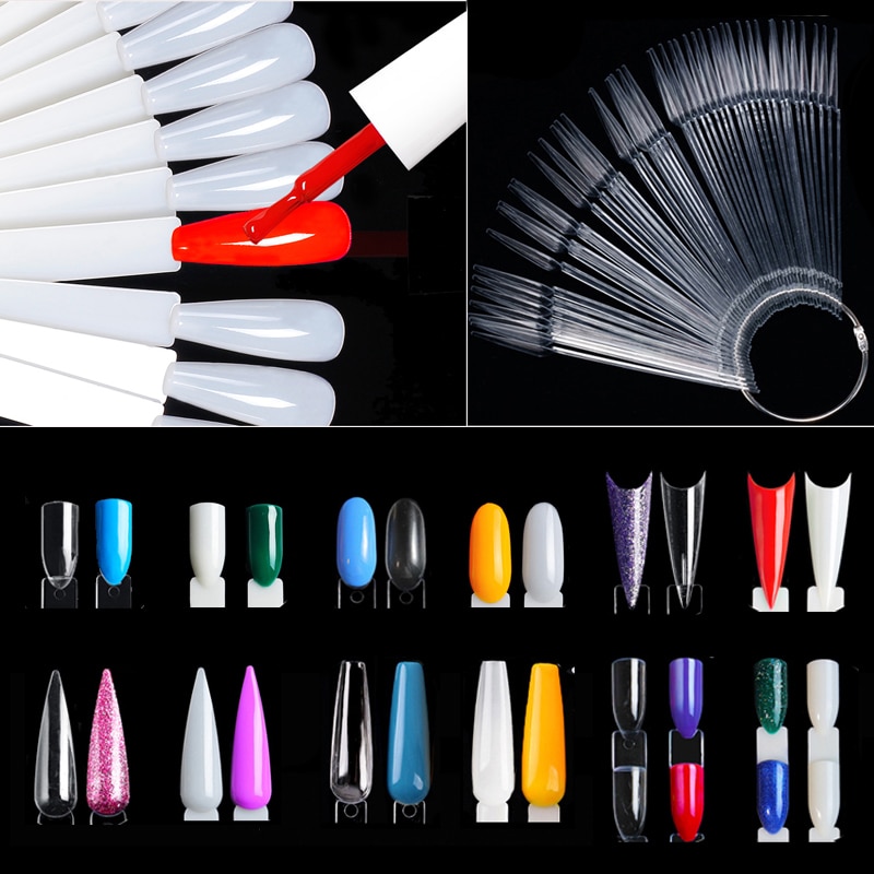 Nail Display Sticks Clear Natu - Nail Art Quotes 리뷰 및 가격