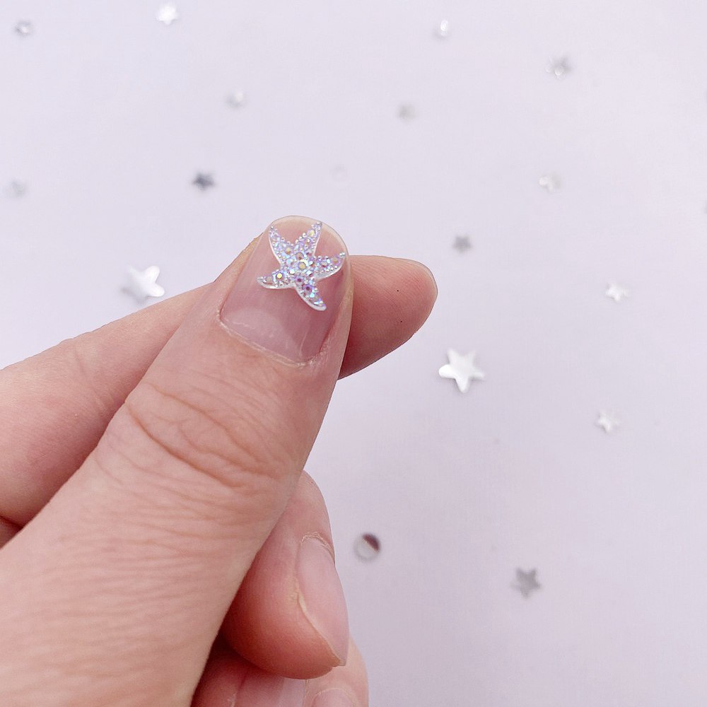 10mm Mini Shiny Star Nail Art  - Rhinestone Nail Gem 리뷰 및 가격