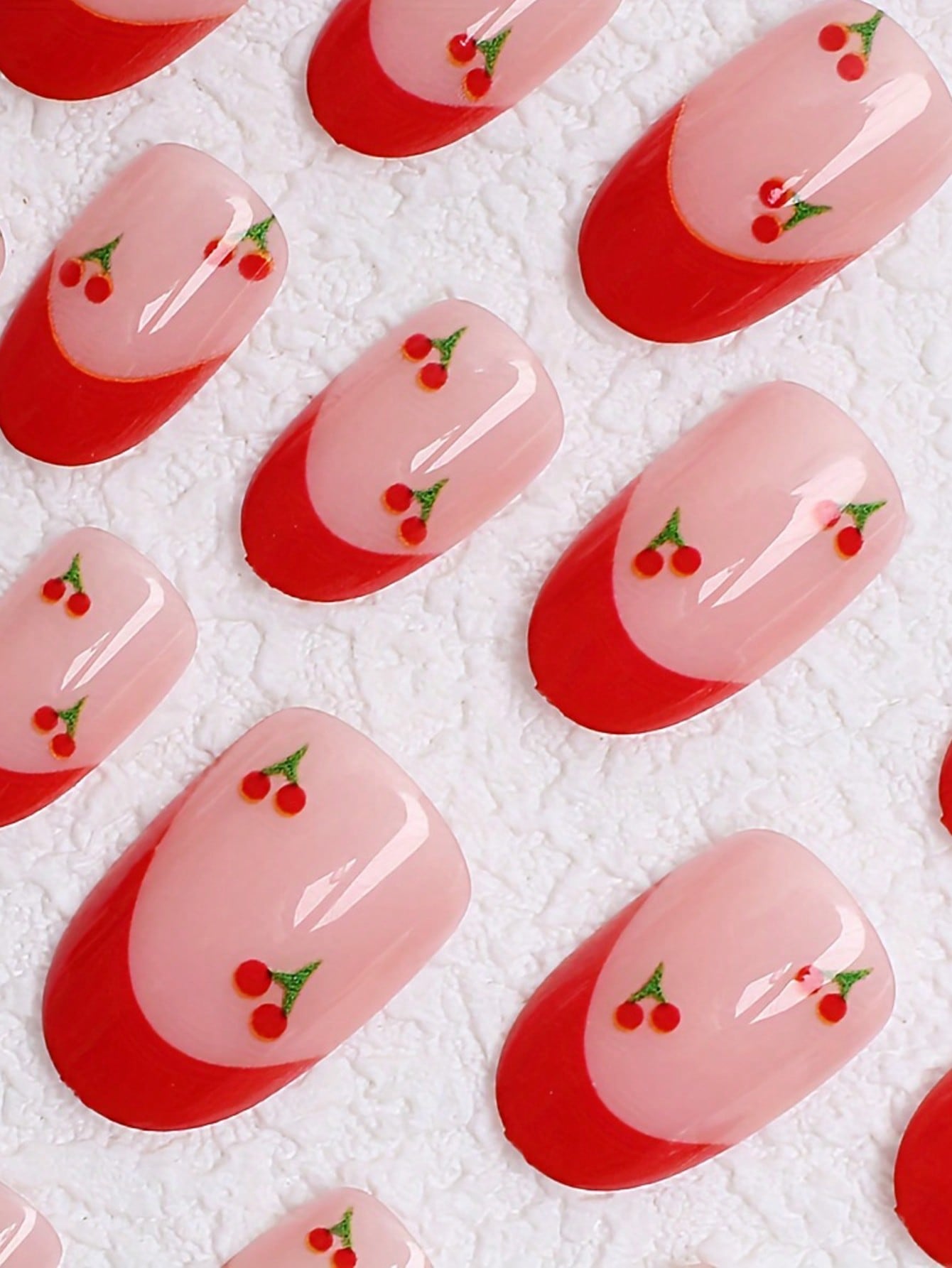 24pcs French Sakura Press On N - Nail Art French 리뷰 및 가격