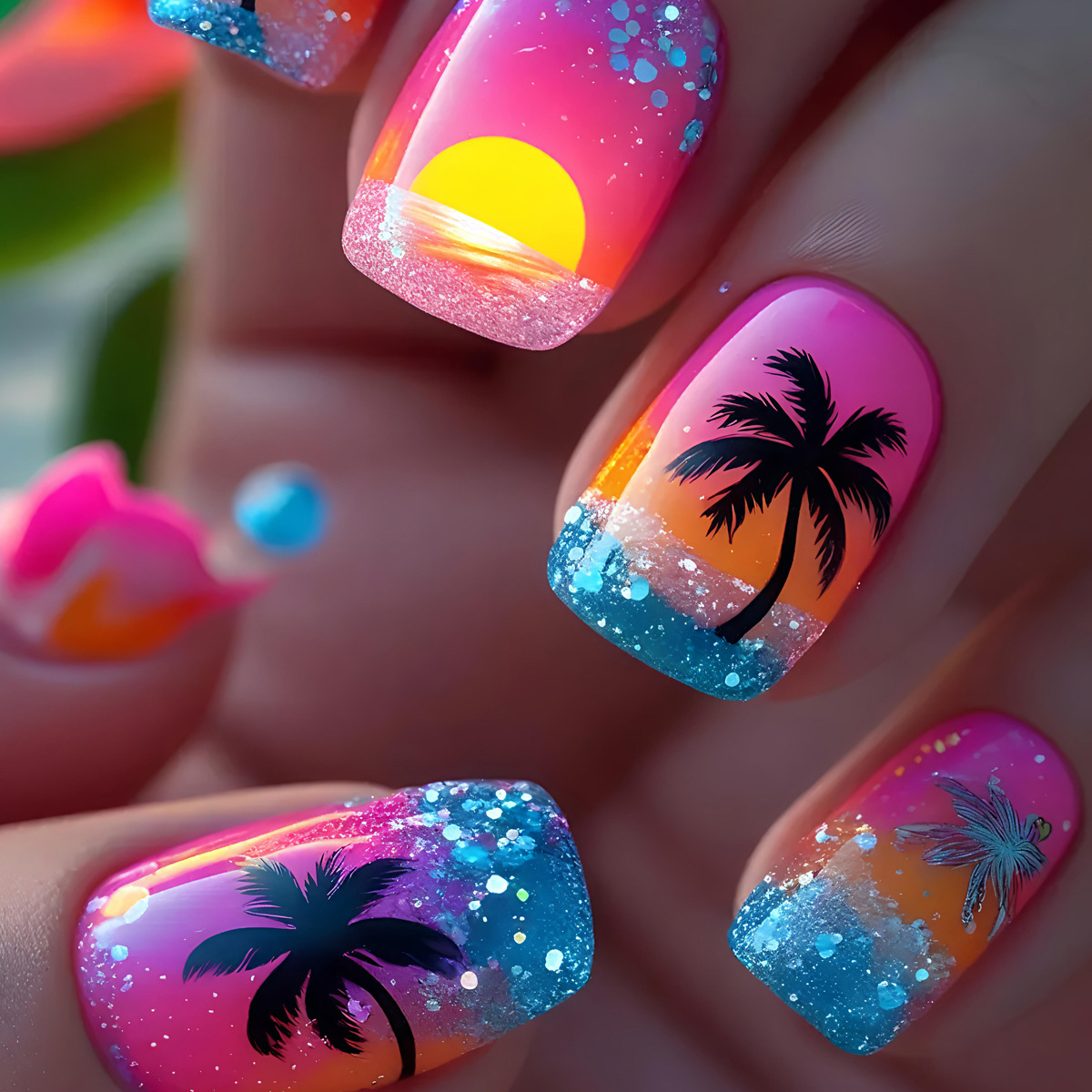 24pcs/set Short Medium long fa - Nail Art Yellow 리뷰 및 가격