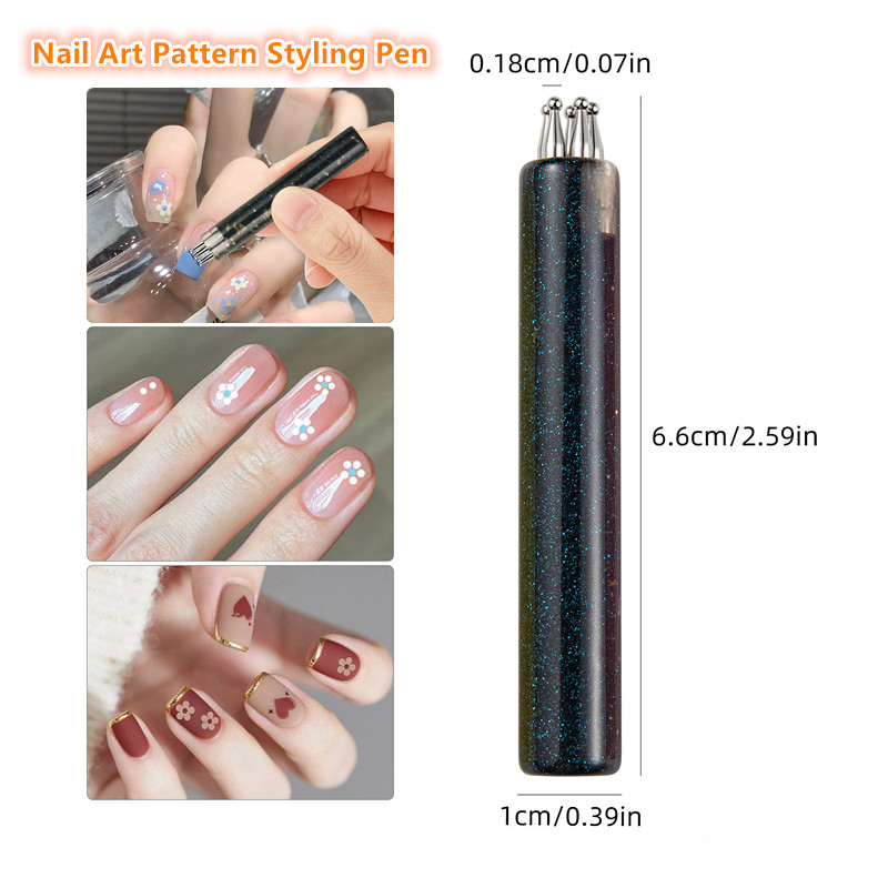 5 Petal Flower Nail Dotting Pe - Nail Art One Stroke 리뷰 및 가격